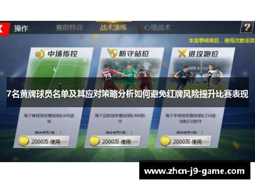 7名黄牌球员名单及其应对策略分析如何避免红牌风险提升比赛表现 7名黄牌球员名单及其应对策略分析如何避免红牌风险提升比赛表现